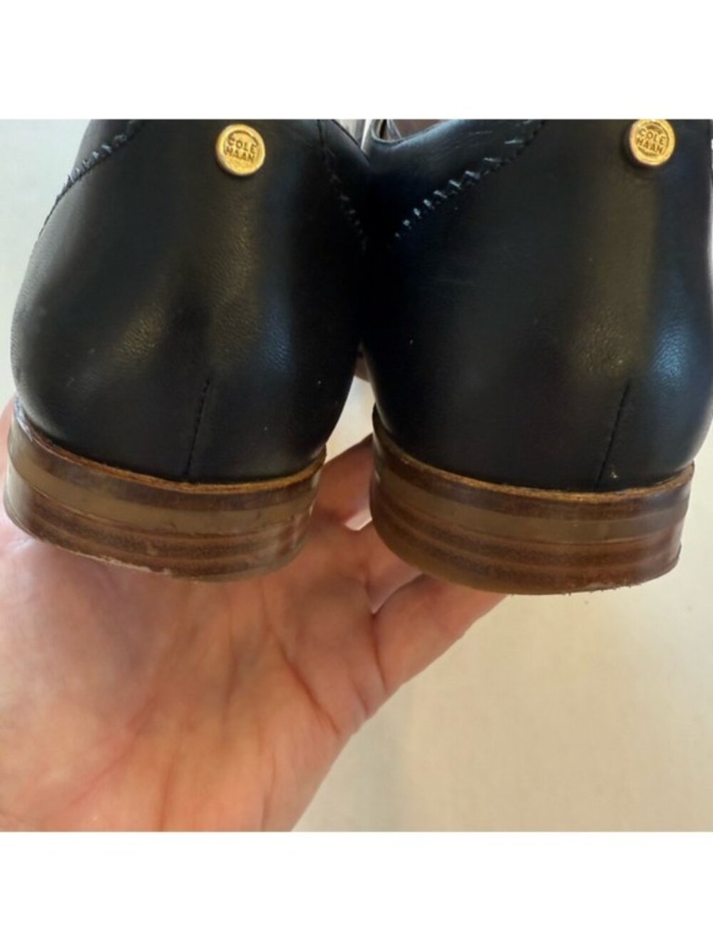 Cole Haan Women's The Go-to Arden Oxford Shoe W20348 Black Leather Size 9 Preppy - Picture 6 of 8